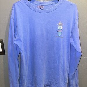 U.S Apparel Blue Long Sleeve Graphic Tee